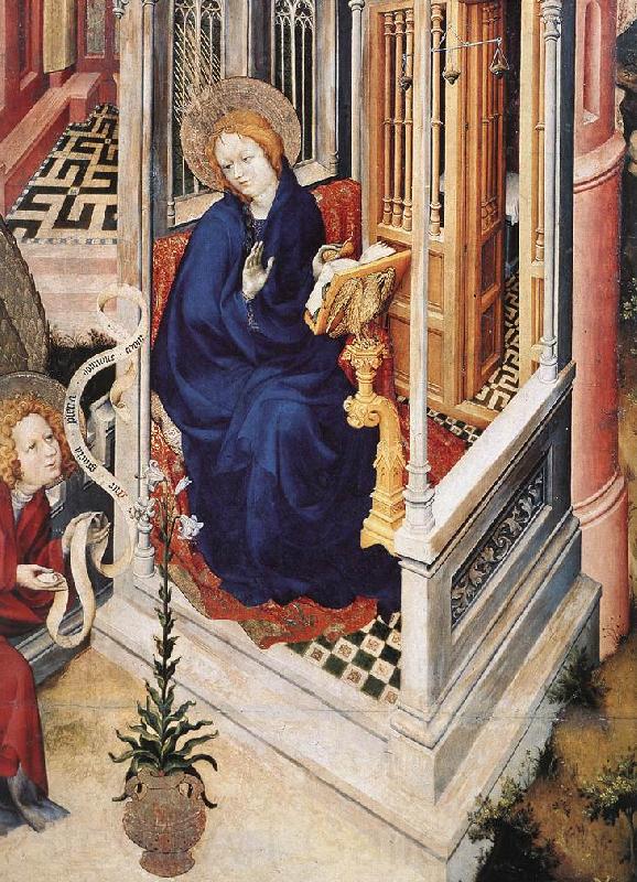 BROEDERLAM, Melchior The Annunciation (detail ff Spain oil painting art